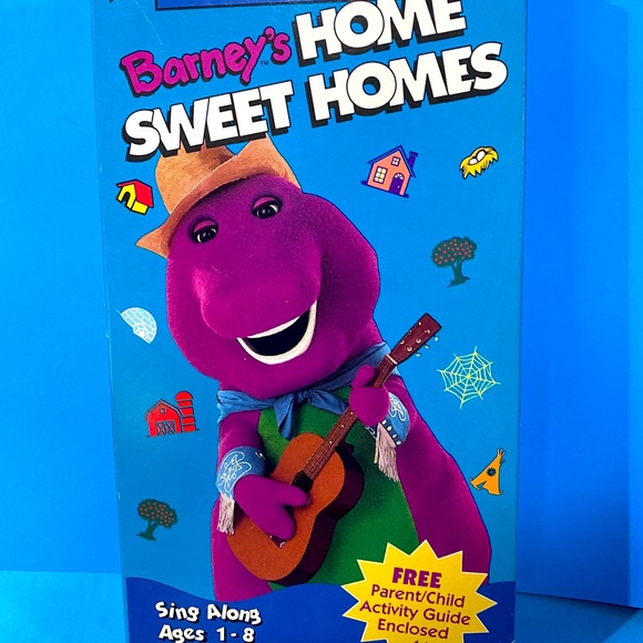 BARNEY HOME VIDEO VTG 90s BARNEY SAFETY & HOME SWEET HOMES VHS w/ORIGINAL BOXES - Picture 3 of 11